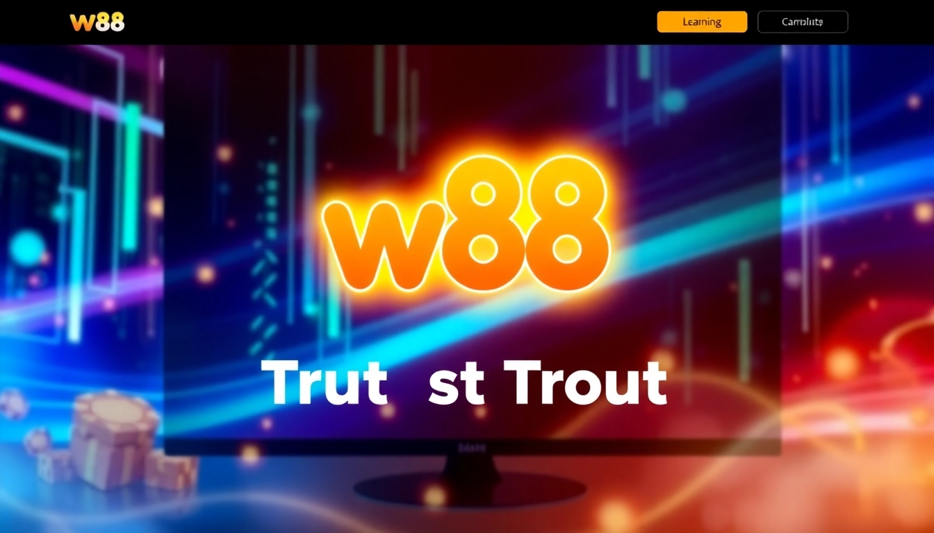 The w88 online gambling platform with an engaging interface and vibrant visuals, inviting users to play.