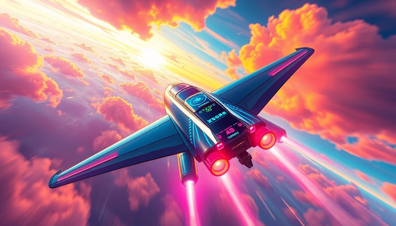 Engaging Aviator game gameplay scene showing a plane ascending amidst colorful graphics and high-speed action, highlighting player engagement.