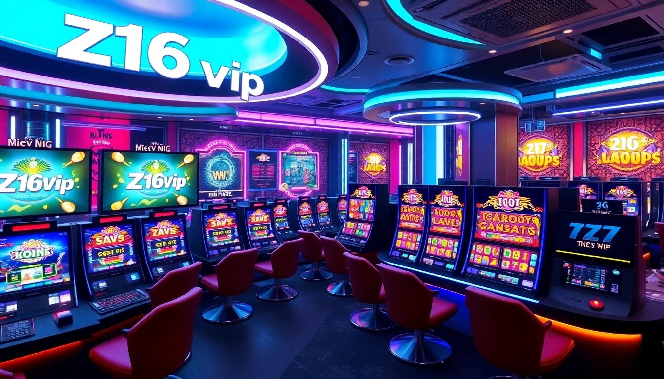 Z16vip online gaming platform with vibrant interface, sleek graphics, and real-time casino