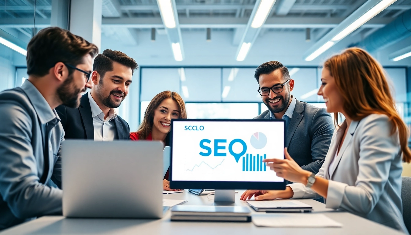 Experienced digital marketers analyzing strategies for a strong agencia de posicionamiento seo