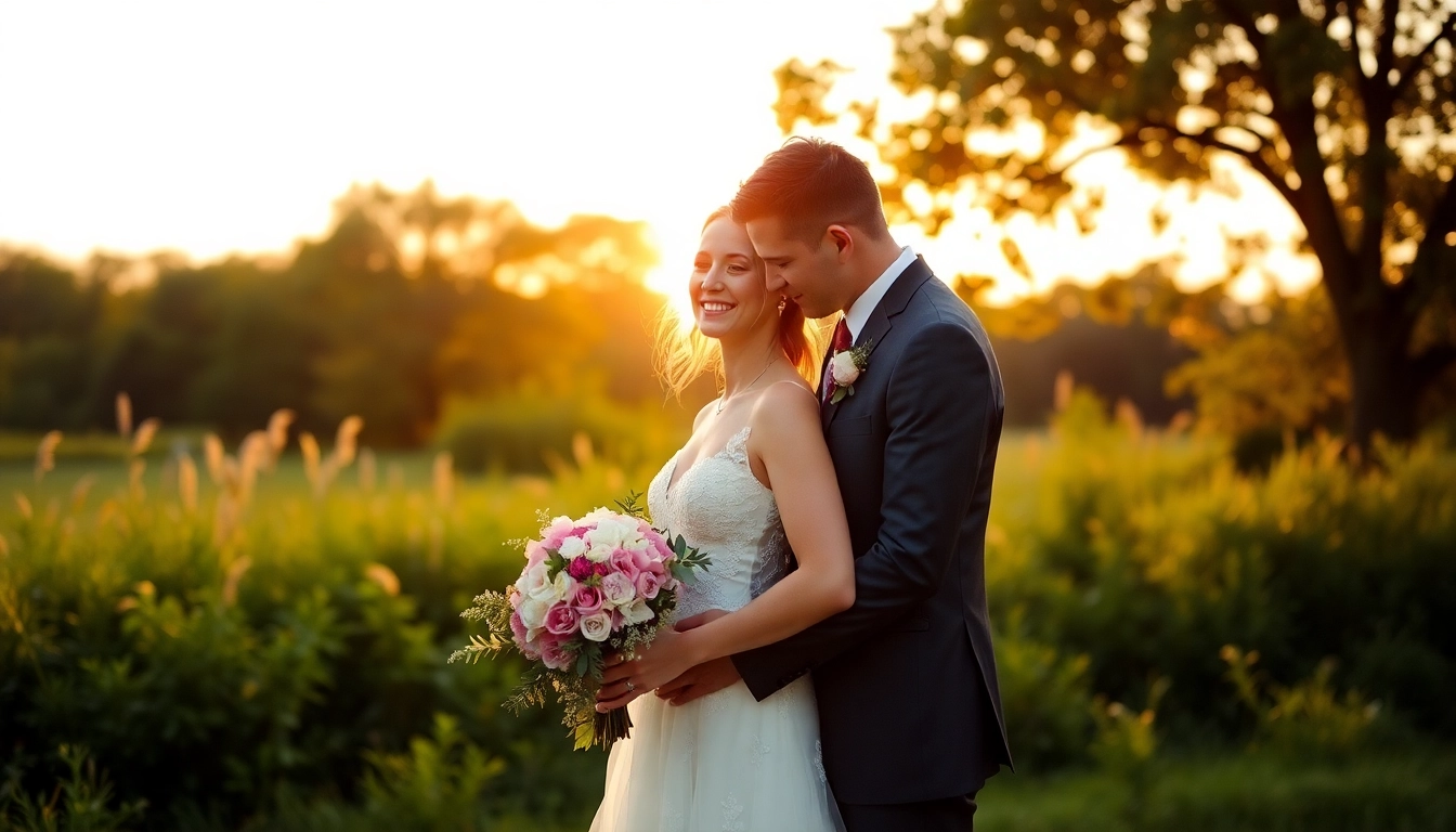 Professional photographers capturing natural moments of a couple during eskuvoi fotozas in